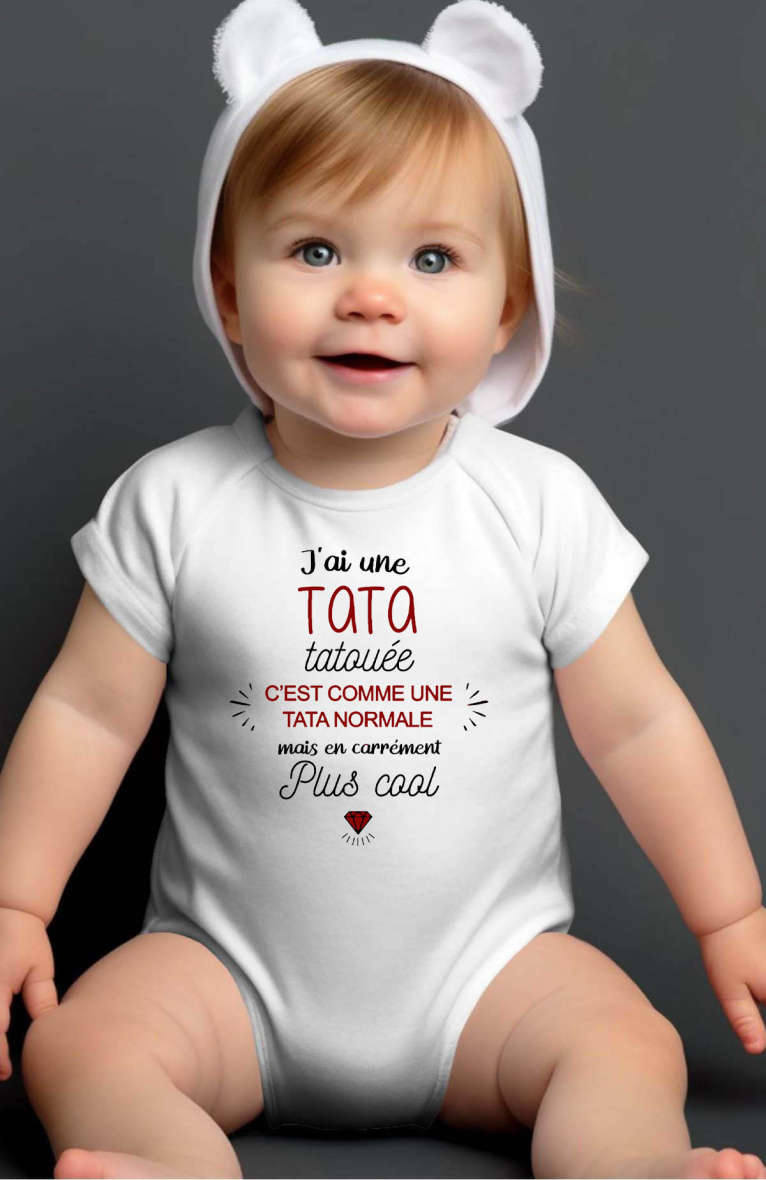 Großhändler I.A.L.D FRANCE - TATA TATOUEE – Baby-Body für Jungen