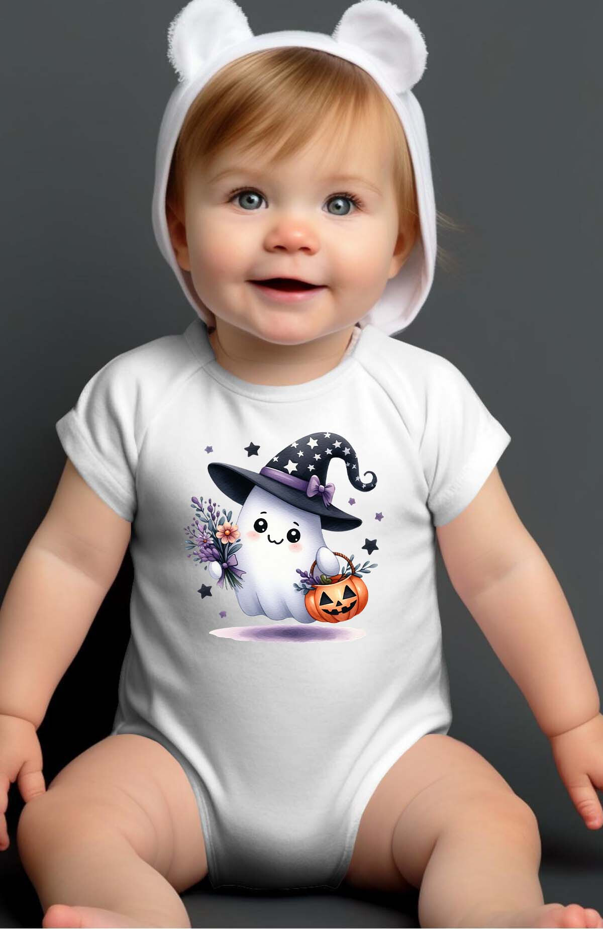 Großhändler I.A.L.D FRANCE - Ghost Fleur – Body für Baby-Mädchen