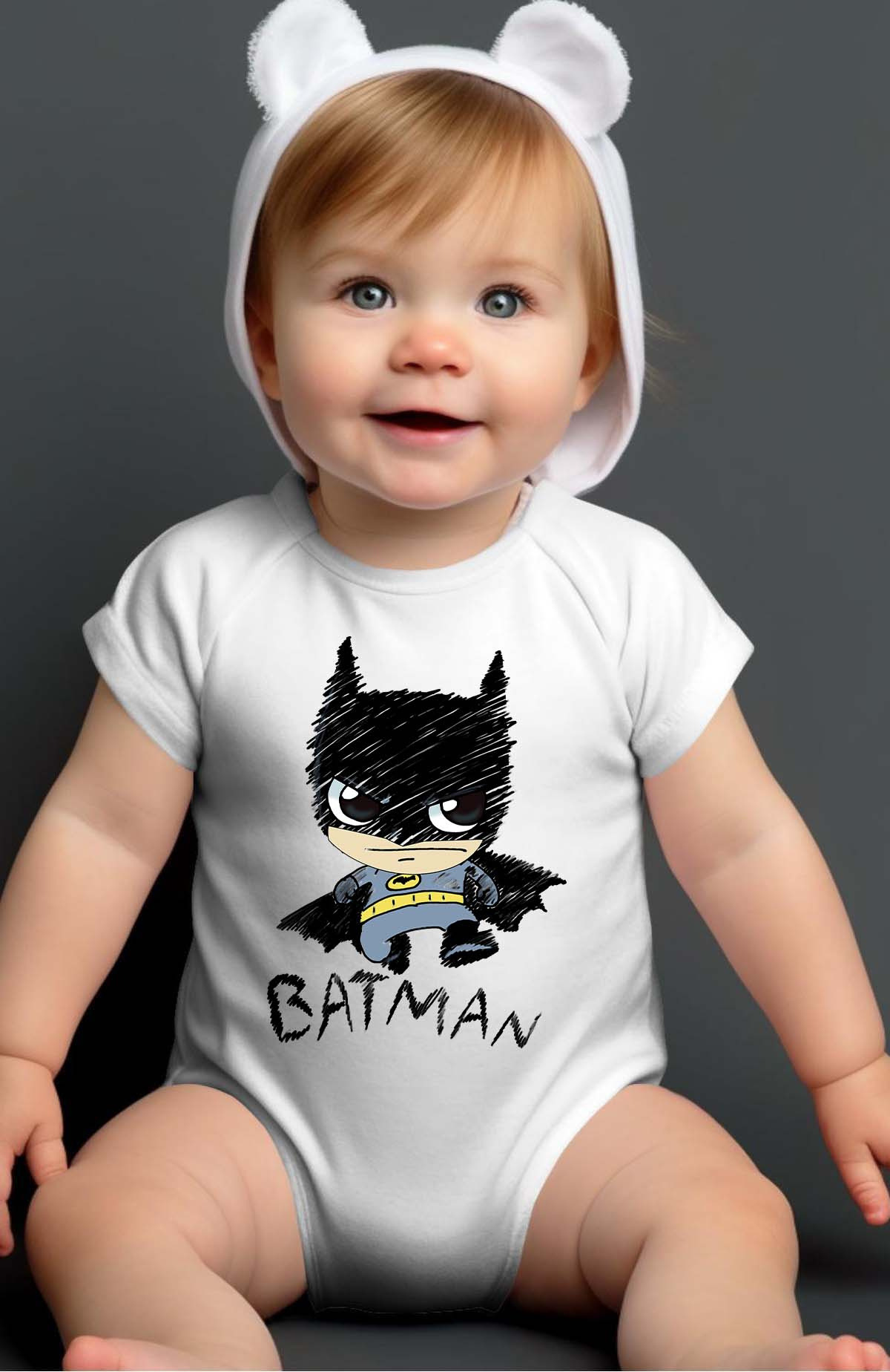 Wholesaler I.A.L.D FRANCE - Batman petit - Baby Boy Bodysuit