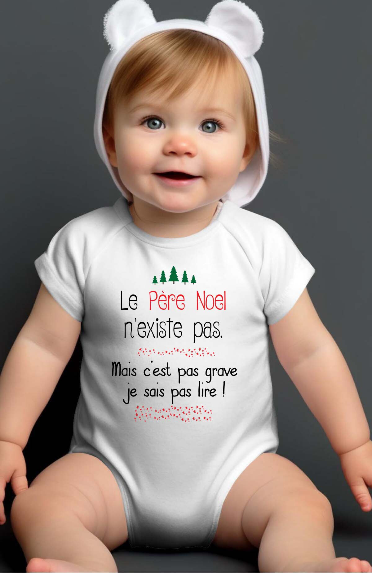 Großhändler I.A.L.D FRANCE - Der Weihnachtsmann existiert nicht – Baby-Body für Jungen