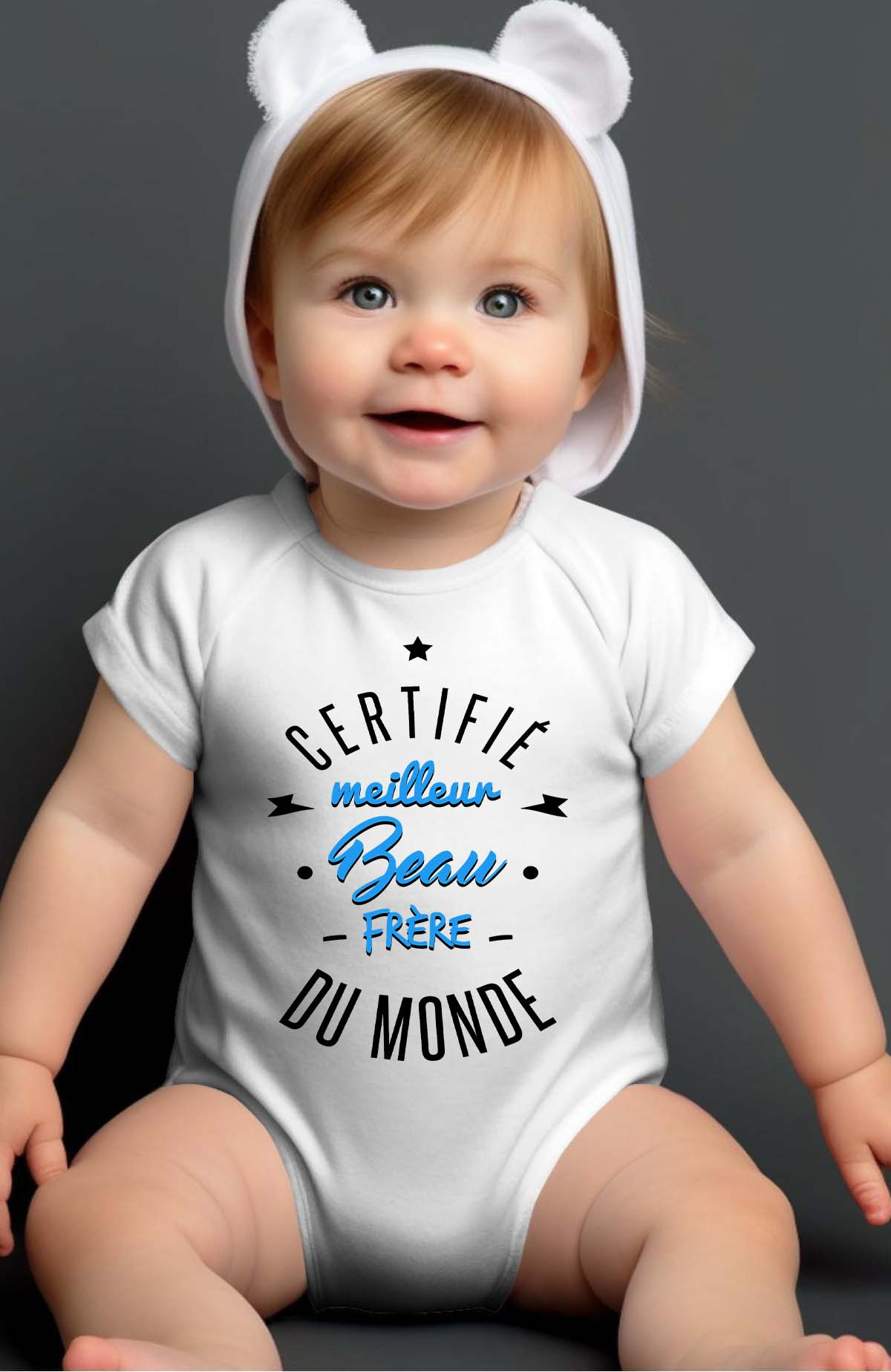 Grossiste I.A.L.D FRANCE - Certifié meilleur beau frere  - Body bébé Garçon