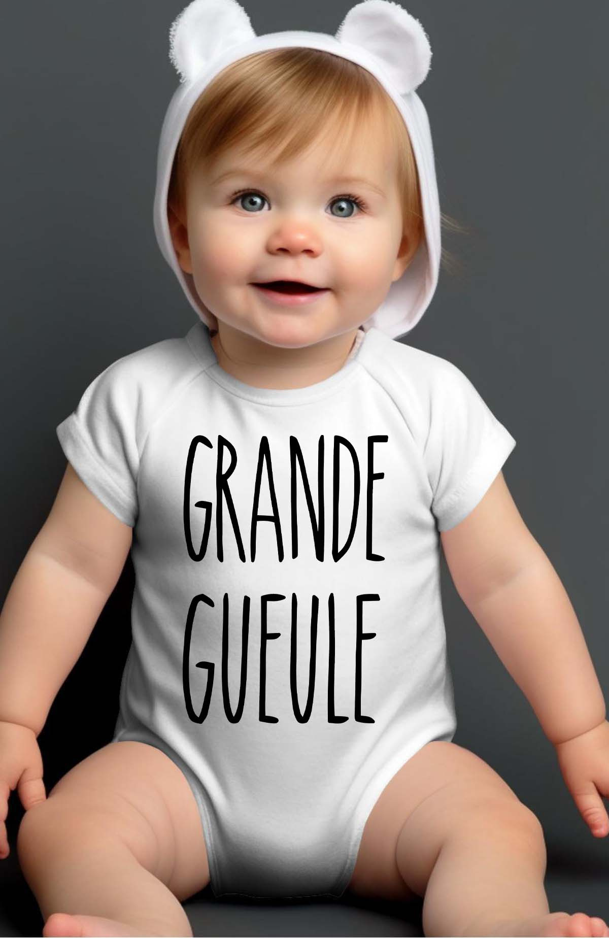Grossiste I.A.L.D FRANCE - Grande gueule - Body bébé Garçon