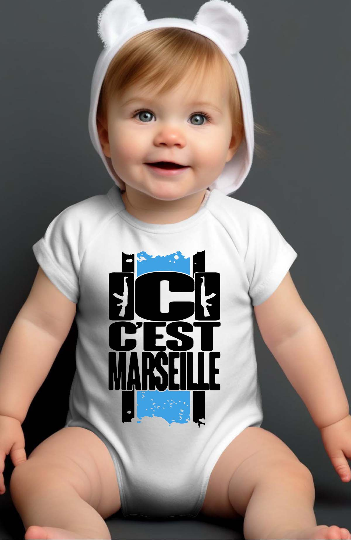 Großhändler I.A.L.D FRANCE - Ici C Marseille – Baby-Body für Jungen