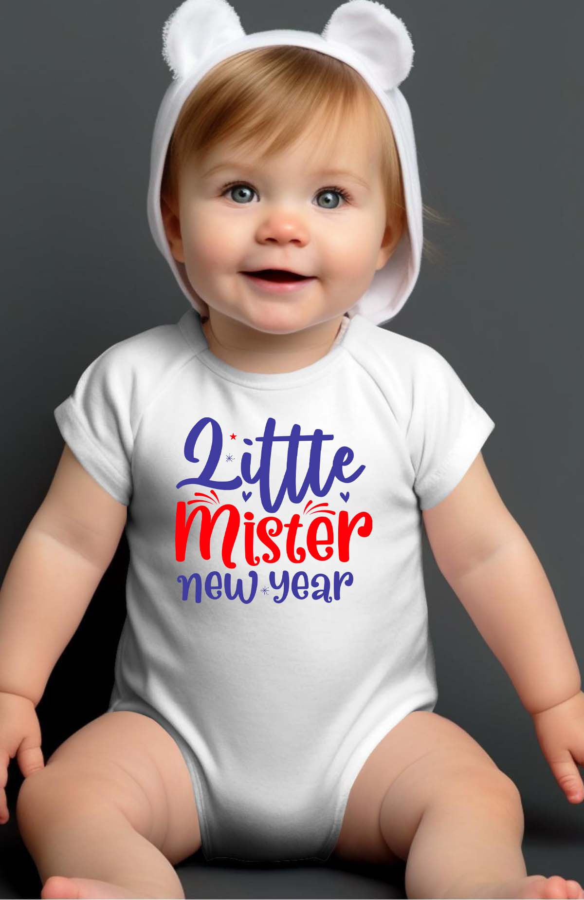Grossiste I.A.L.D FRANCE - Little mister year - Body Bébé Garçon