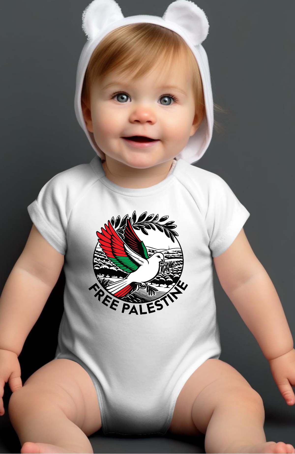 Grossiste I.A.L.D FRANCE - Bird palestine - Body Bébé Garçon