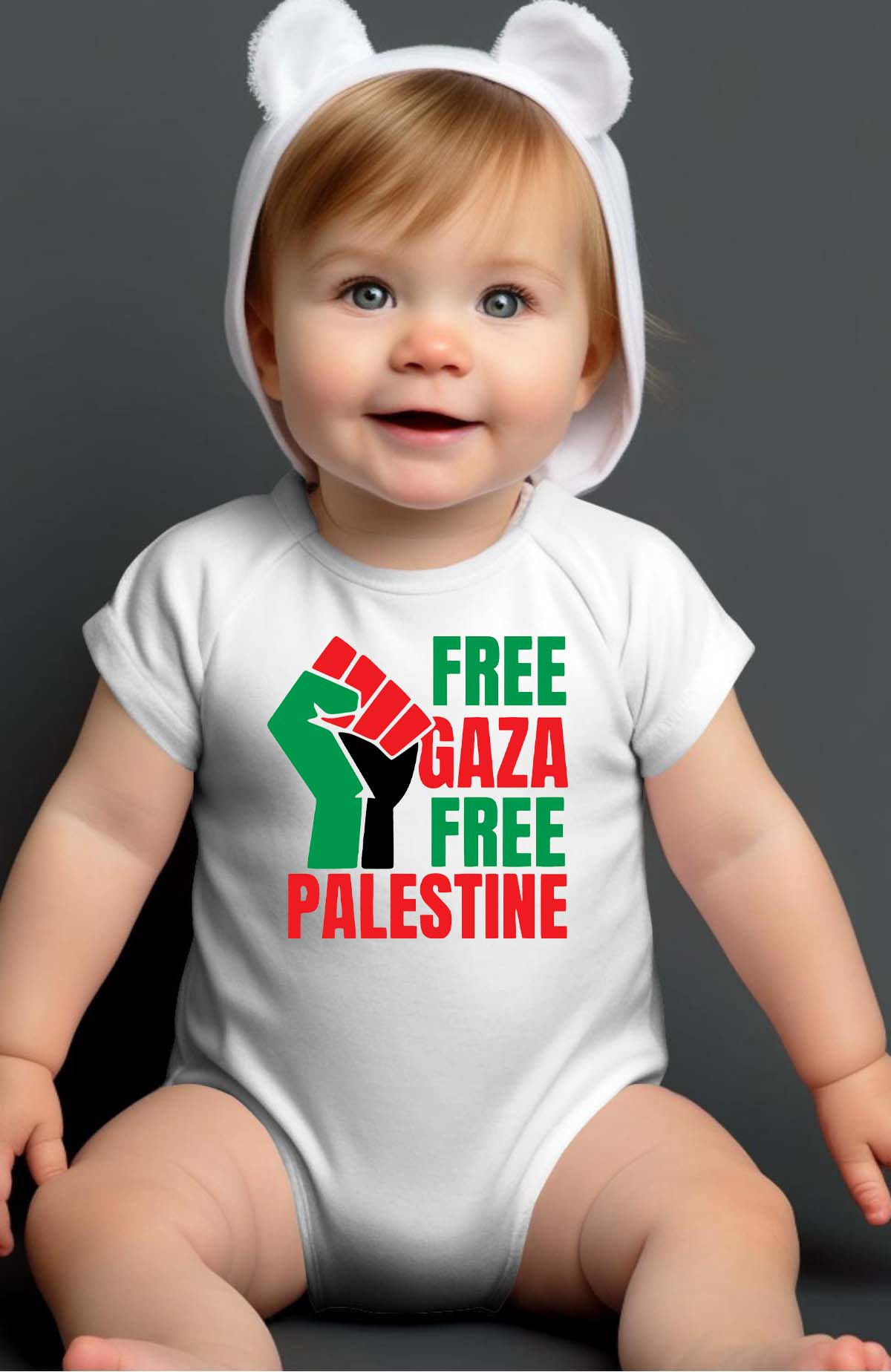 Grossiste I.A.L.D FRANCE - Free gaza - Body Bébé Garçon