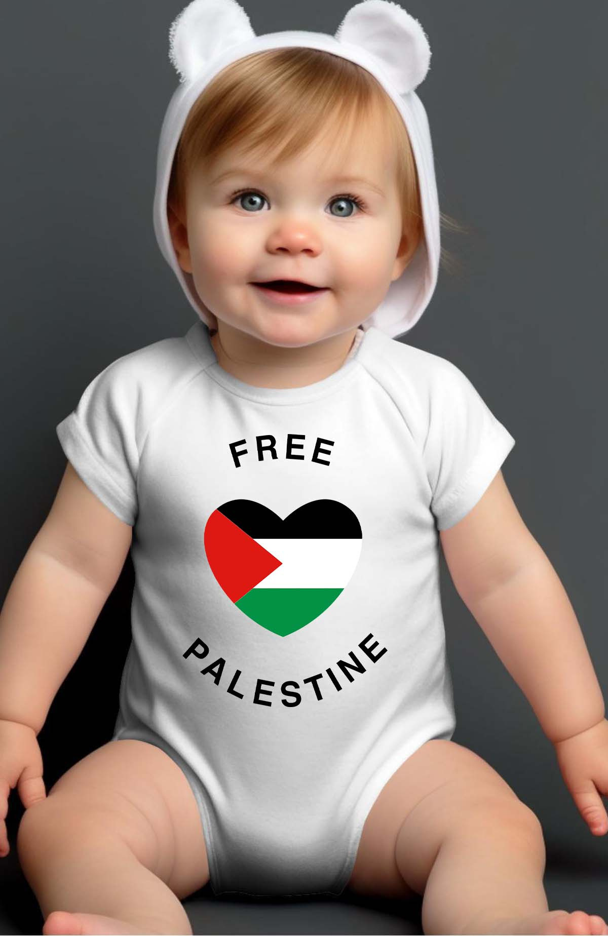 Grossiste I.A.L.D FRANCE - Free palestine - Body Bébé Garçon