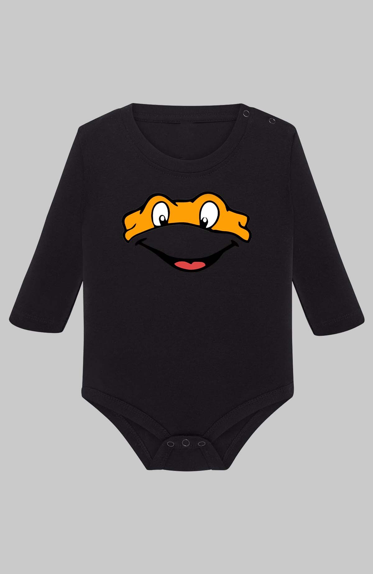 Grossiste I.A.L.D FRANCE - Ninja turtles orange - Body Manche longue bébé Garçon