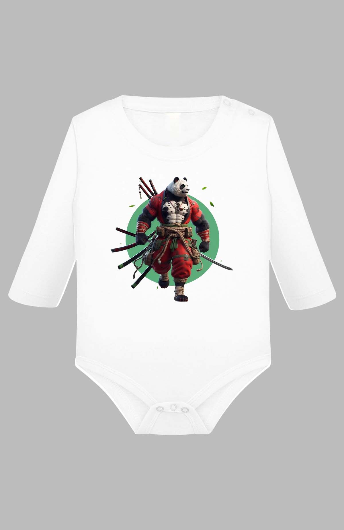 Großhändler I.A.L.D FRANCE - Mutant Samurai Panda - Langarm-Body für Jungen