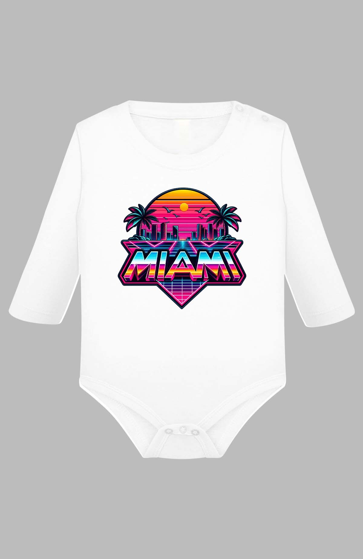 Wholesaler I.A.L.D FRANCE - 05 v miami - Baby Long Sleeve Bodysuit Boy