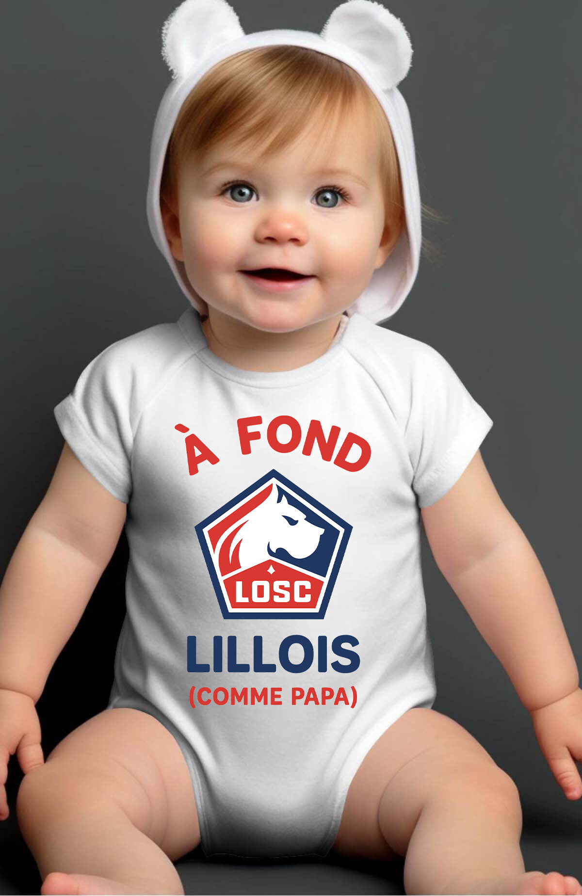 Grossiste I.A.L.D FRANCE - Fond Losc papa - Body Bébé Garçon