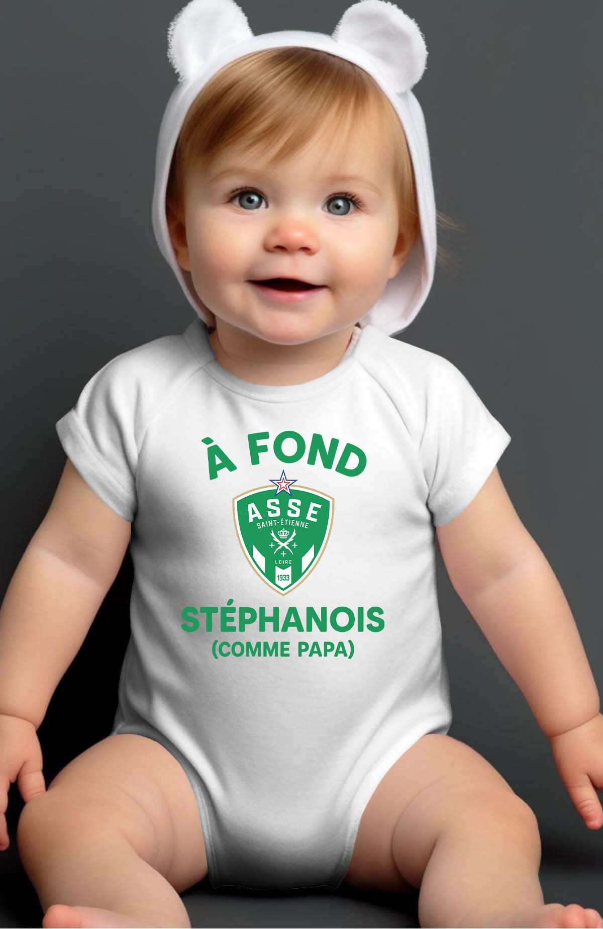 Mayorista I.A.L.D FRANCE - St Etienne Papa - Baby Boy Body Fond