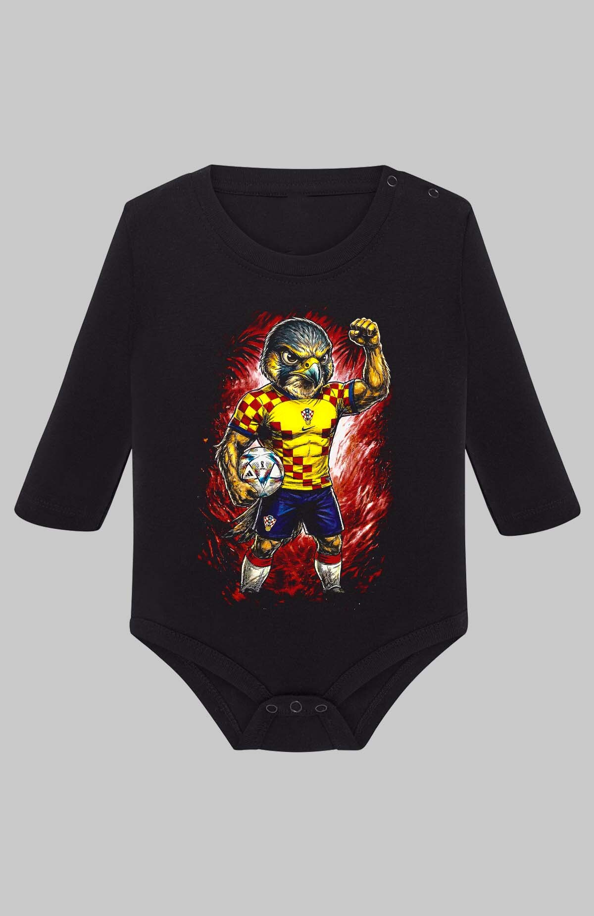 Grossiste I.A.L.D FRANCE - Croacia 1 Mascot - Body Manche longue bébé Garçon