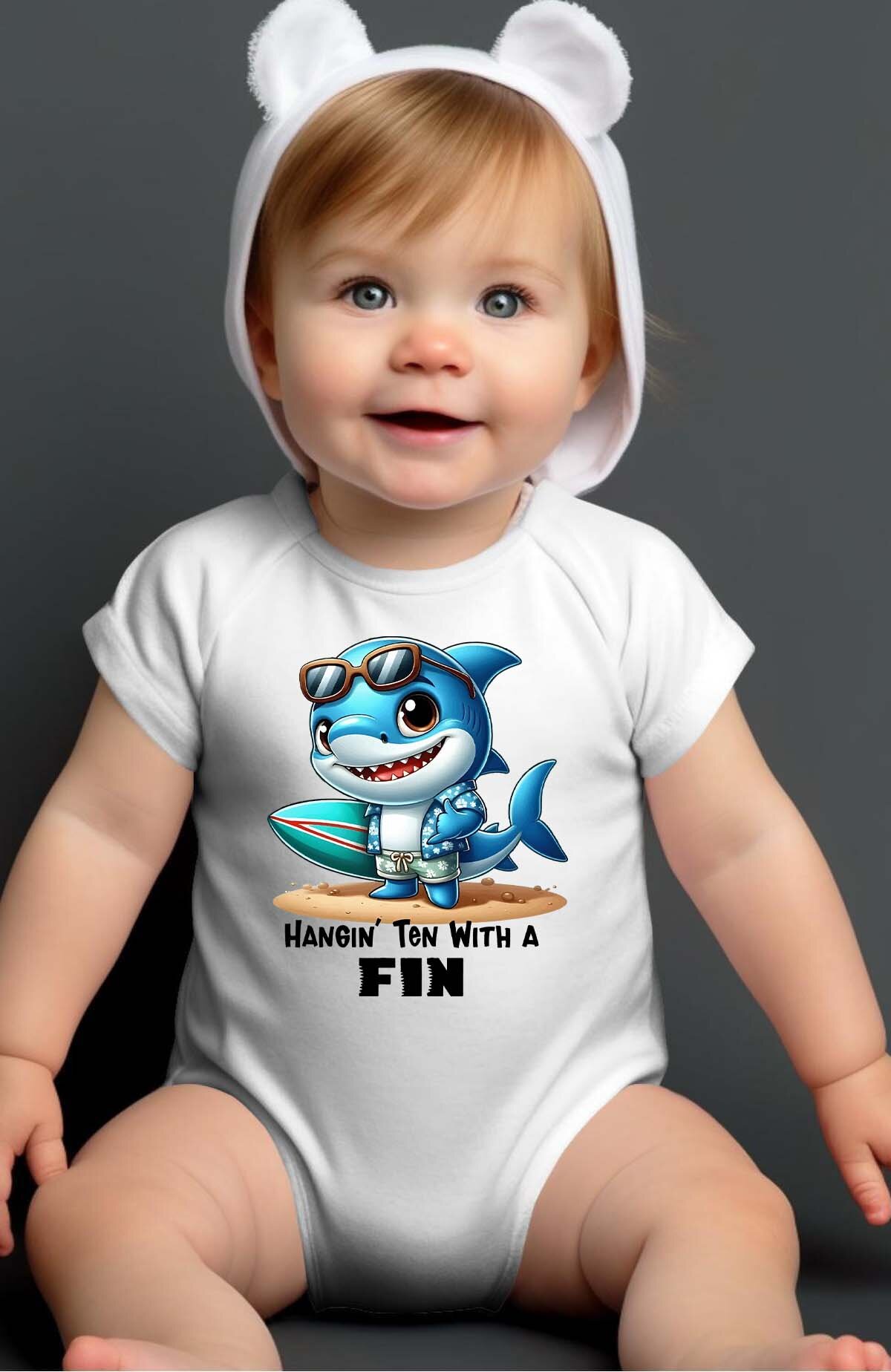 Großhändler I.A.L.D FRANCE - Surf Shark - Baby Jungen Body