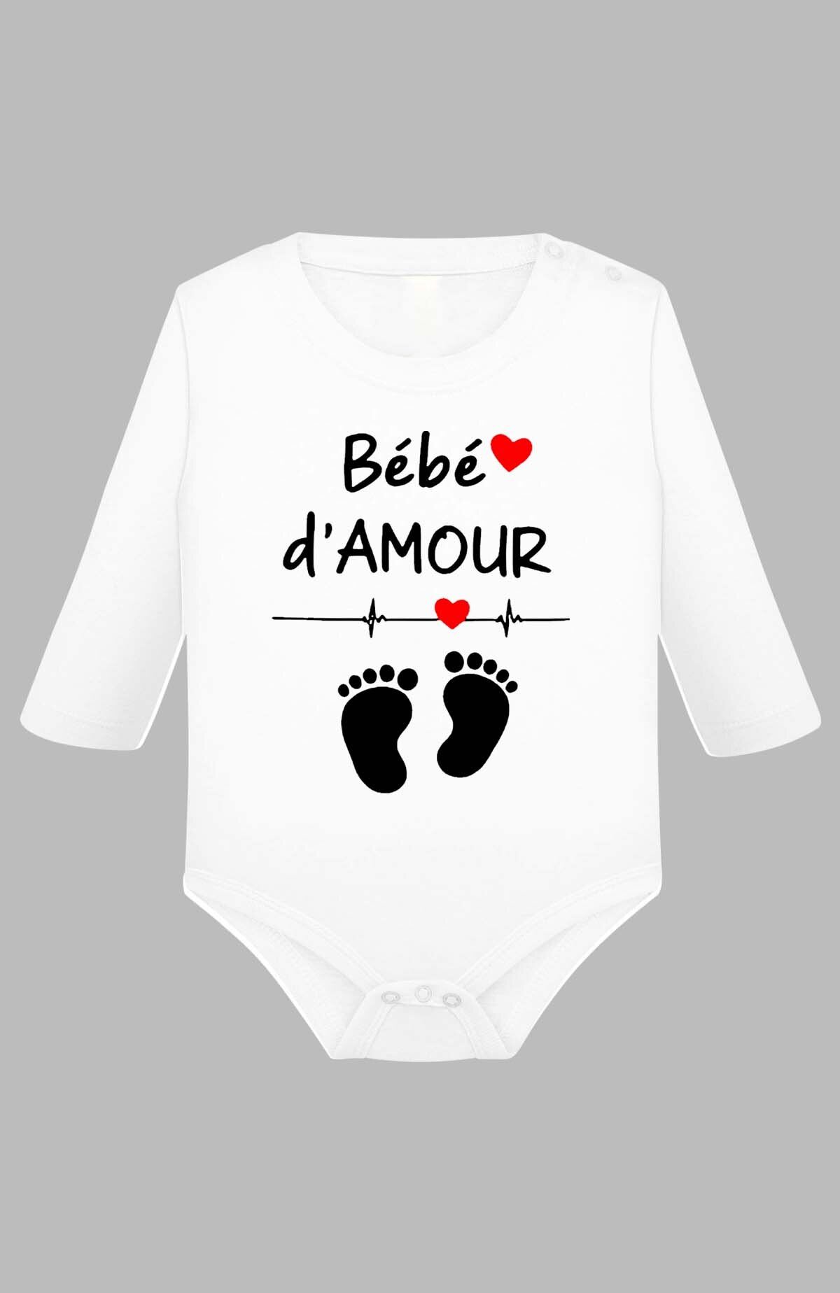 Grossiste I.A.L.D FRANCE - BB damour Pied - Body Manche longue bébé Garçon