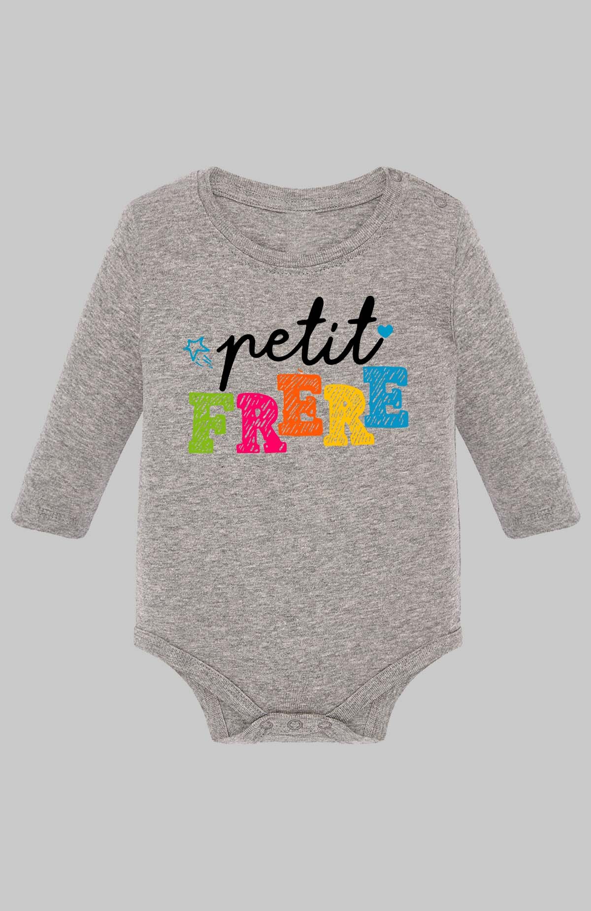 Grossiste I.A.L.D FRANCE - Petit frere Craie - Body Manche longue bébé Garçon