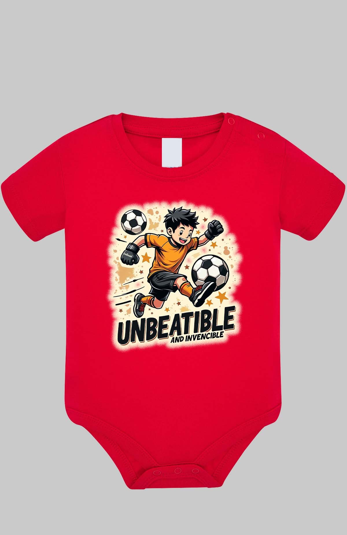Großhändler I.A.L.D FRANCE - Fußball unschlagbar - Baby Jungen Body