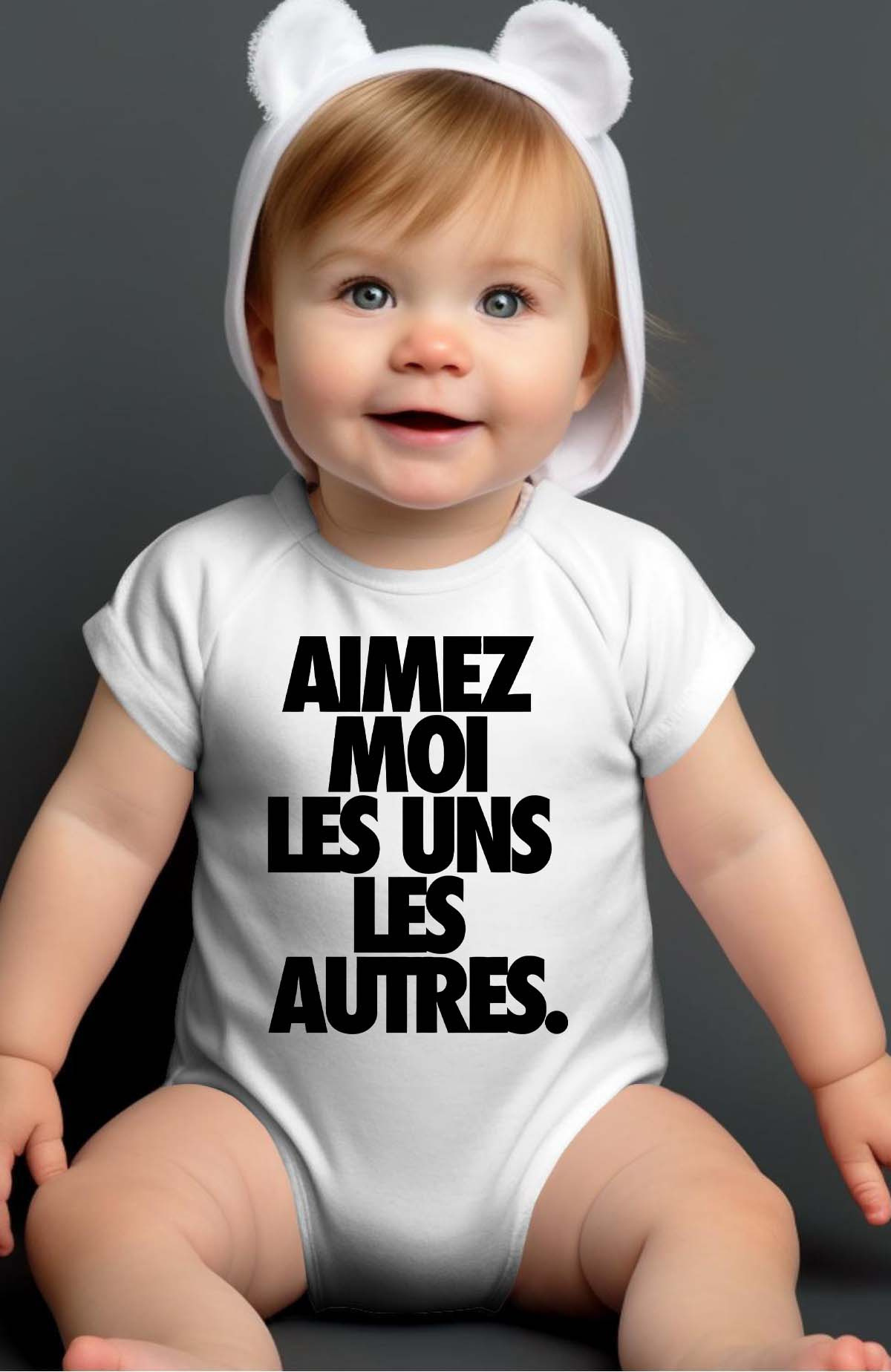 Großhändler I.A.L.D FRANCE - Love me – Baby-Body für Jungen
