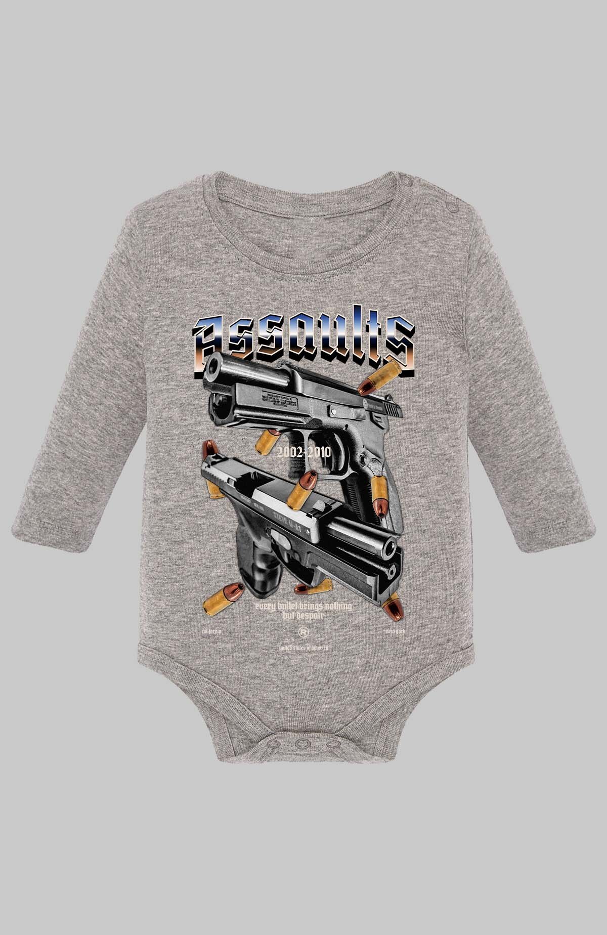 Grossiste I.A.L.D FRANCE - Gun Graphic - Body Manche longue bébé Garçon
