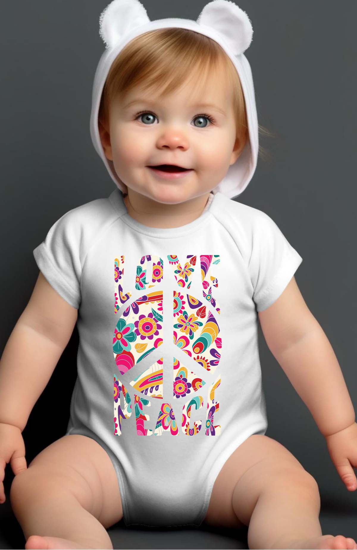 Wholesaler I.A.L.D FRANCE - Flower Power - Bodysuit Baby Boy