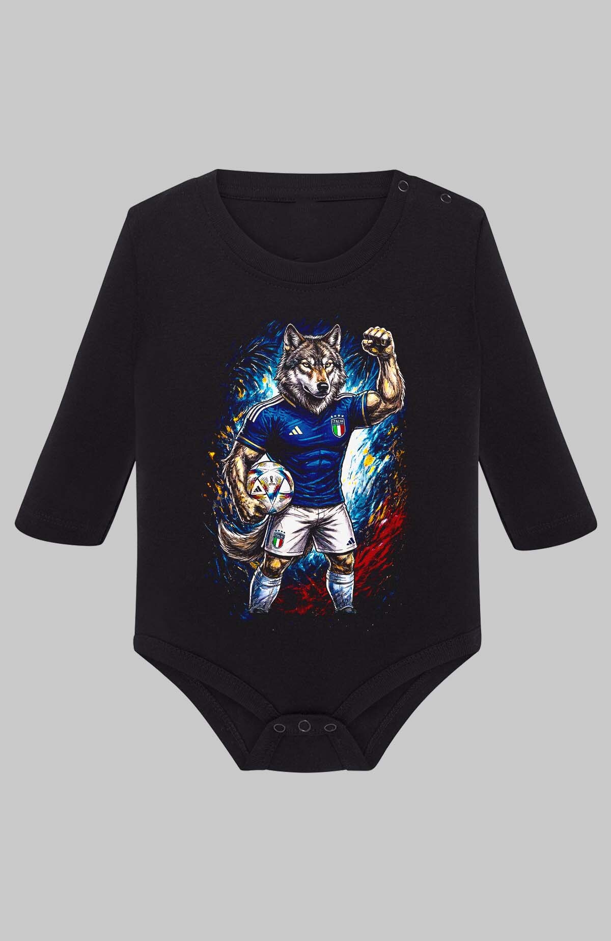 Grossiste I.A.L.D FRANCE - Italia 1 Mascot - Body Manche longue bébé Garçon
