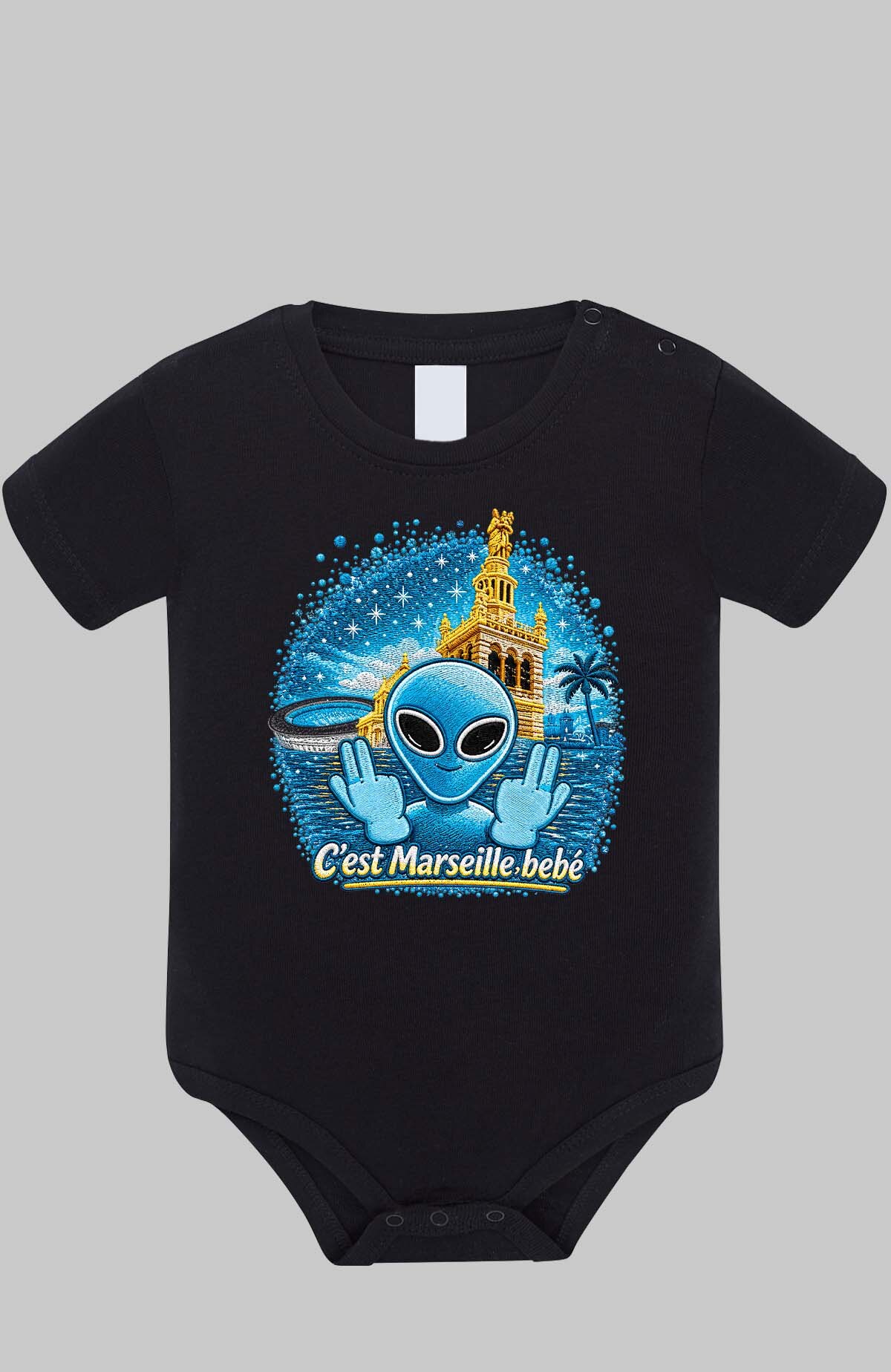 Grossiste I.A.L.D FRANCE - Ovni Mars Blue - Body Bébé Garçon