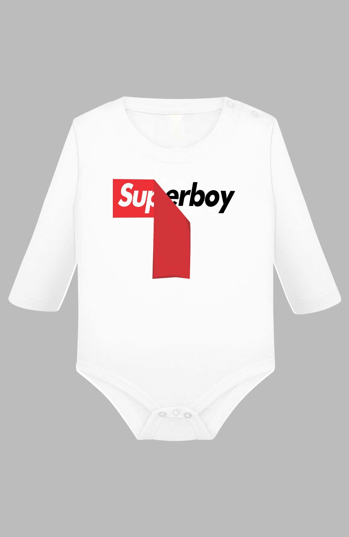 Großhändler I.A.L.D FRANCE - Red stick superboy - Langarm-Body für Jungen