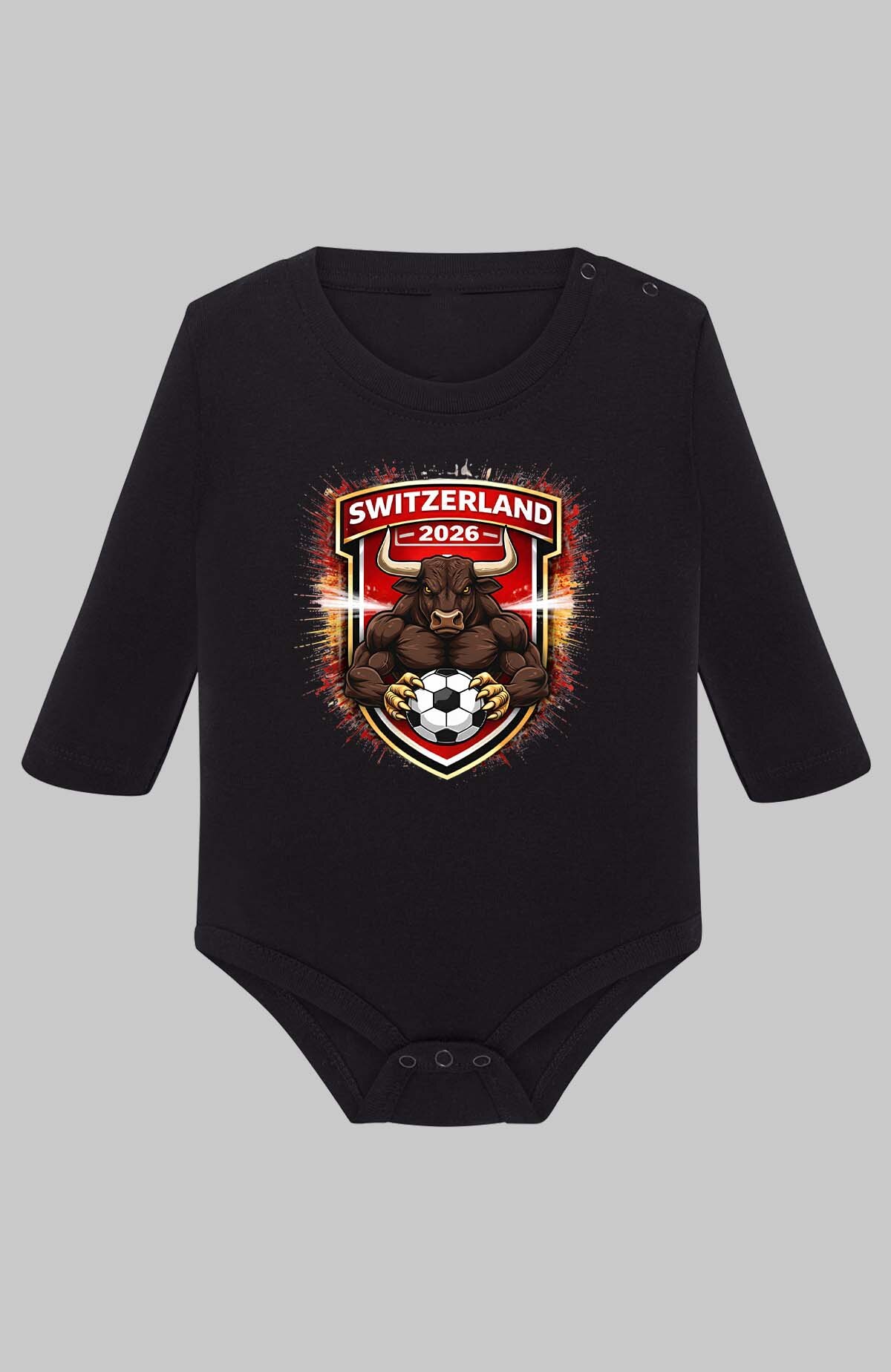 Grossiste I.A.L.D FRANCE - Patch switzerland - Body Manche longue bébé Garçon