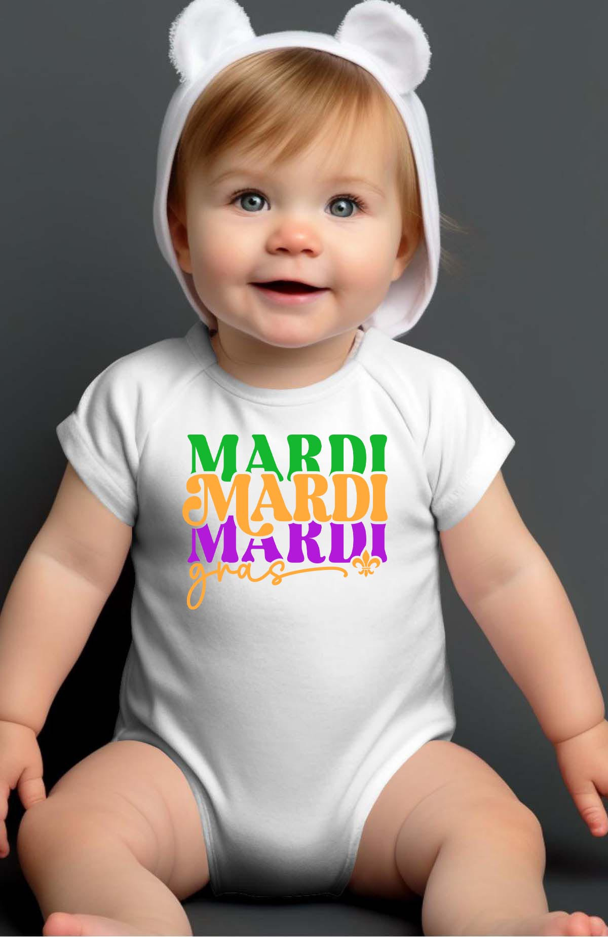 Wholesaler I.A.L.D FRANCE - Mardi Gras TXT - Bodysuit Baby Boy