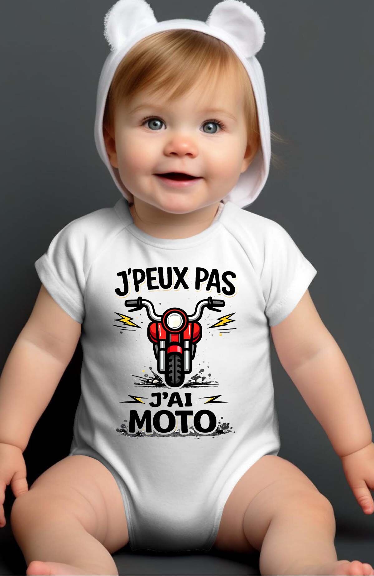 Grossiste I.A.L.D FRANCE - Peux pas... Moto Styl - Body Bébé Garçon