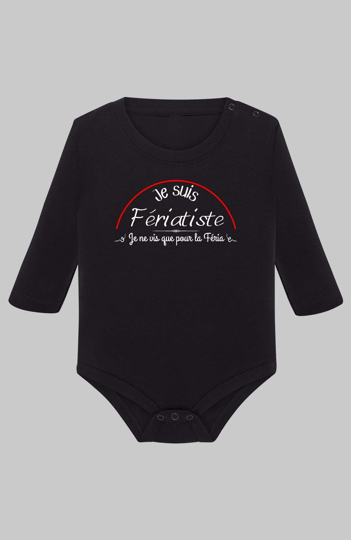 Grossiste I.A.L.D FRANCE - Je suis feriatiste - Body Manche longue bébé Garçon