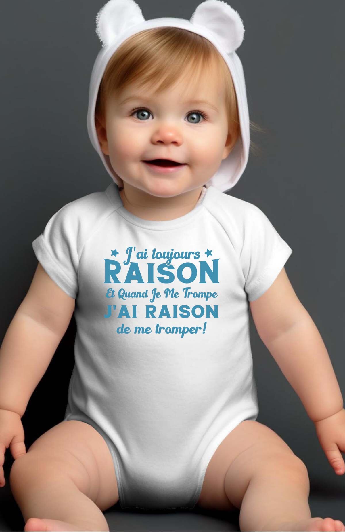 Grossiste I.A.L.D FRANCE - Je me trompe raison - Body Bébé Garçon