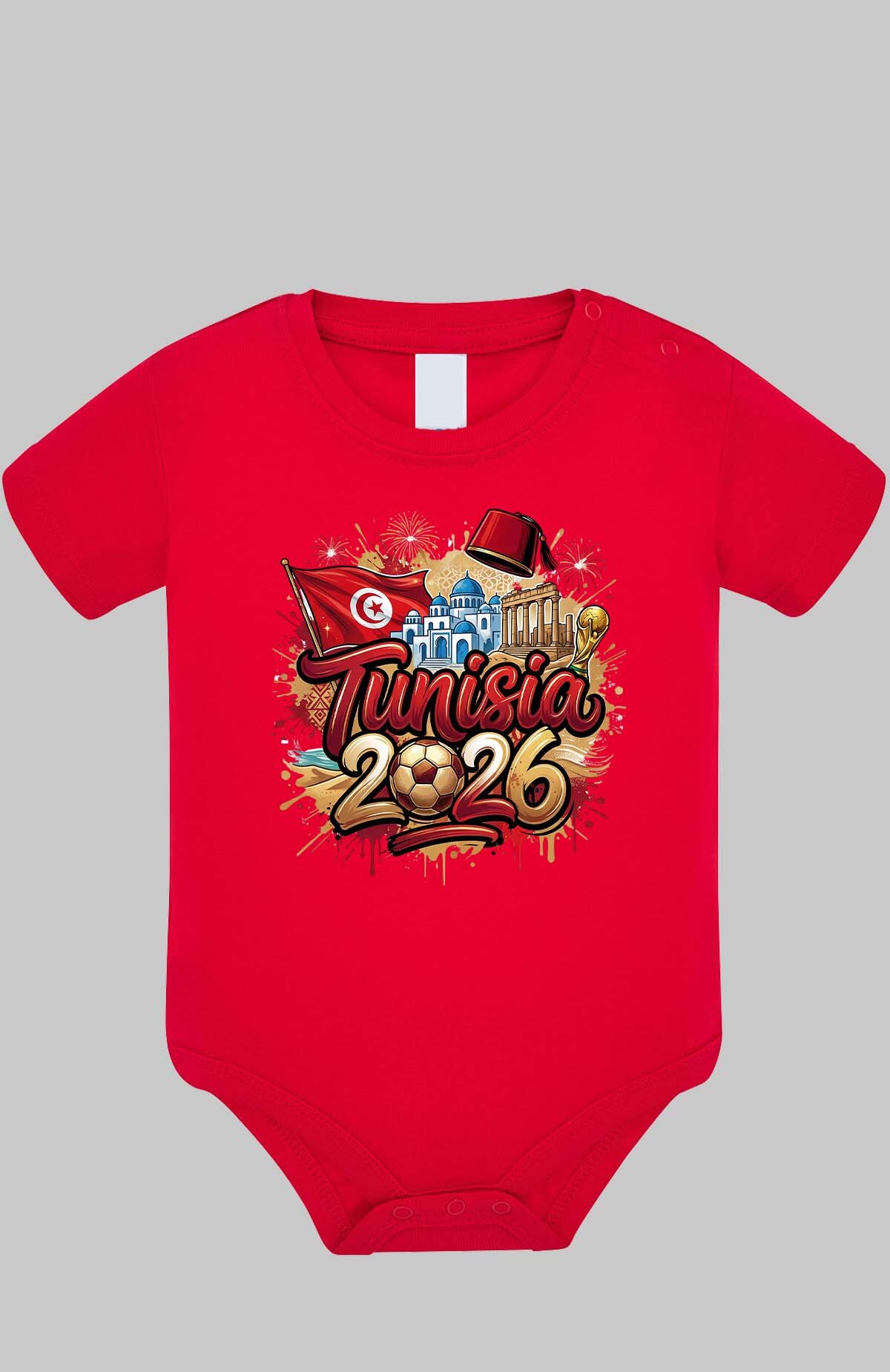 Grossiste I.A.L.D FRANCE - Cdm26 Tunisia - Body Bébé Garçon