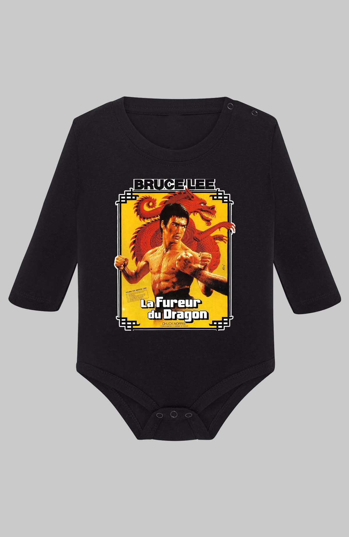 Grossiste I.A.L.D FRANCE - Dragon Spirit bruc lee - Body Manche longue bébé Garçon