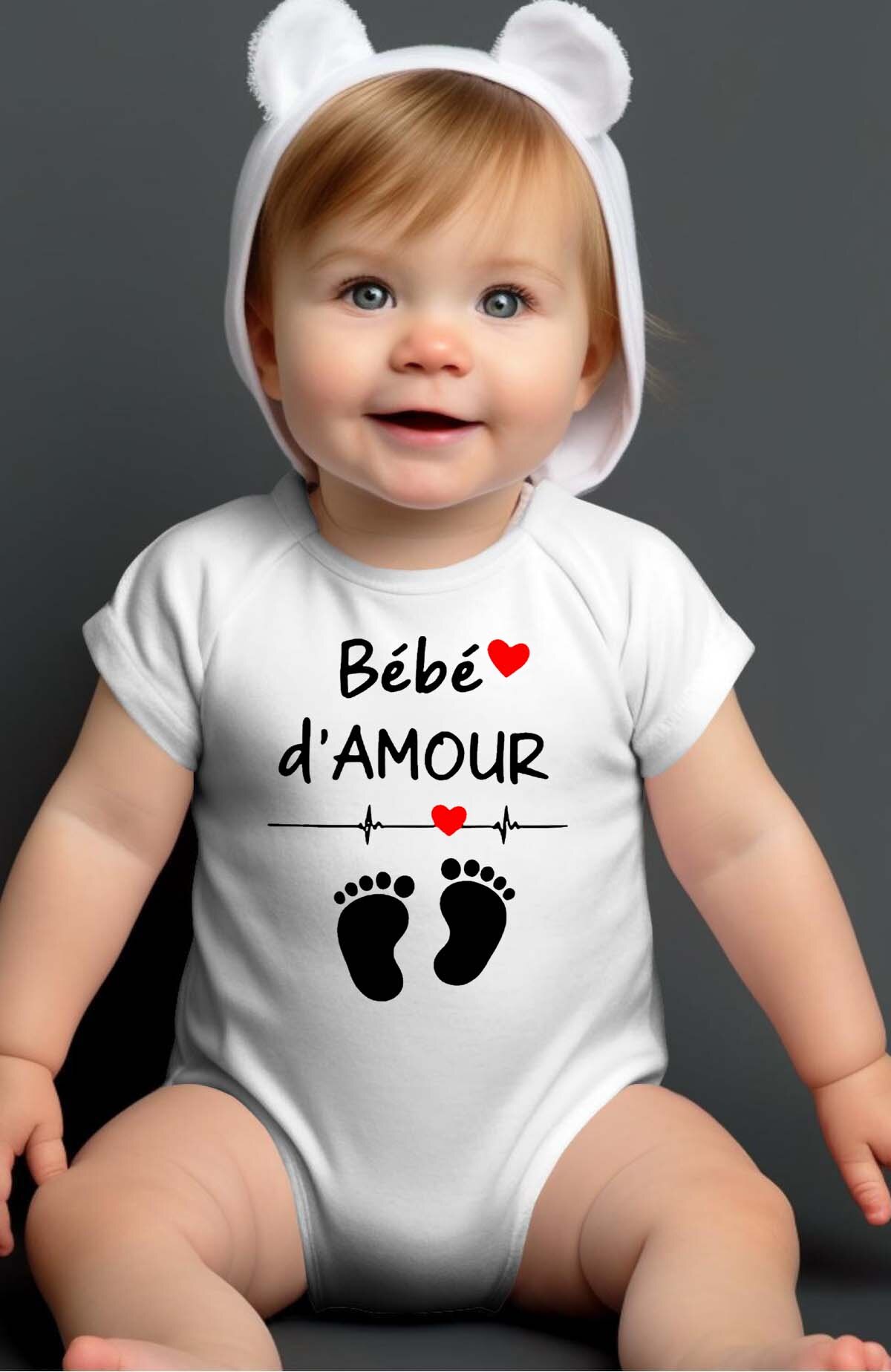 Grossiste I.A.L.D FRANCE - BB damour Pied - Body Bébé Garçon