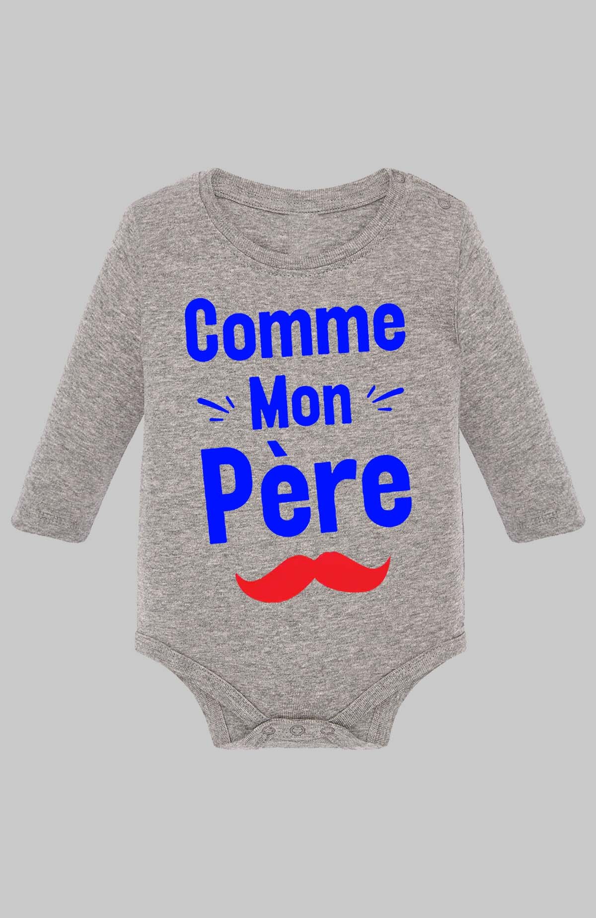 Grossiste I.A.L.D FRANCE - Comme  mon pere - Body Manche longue bébé Garçon