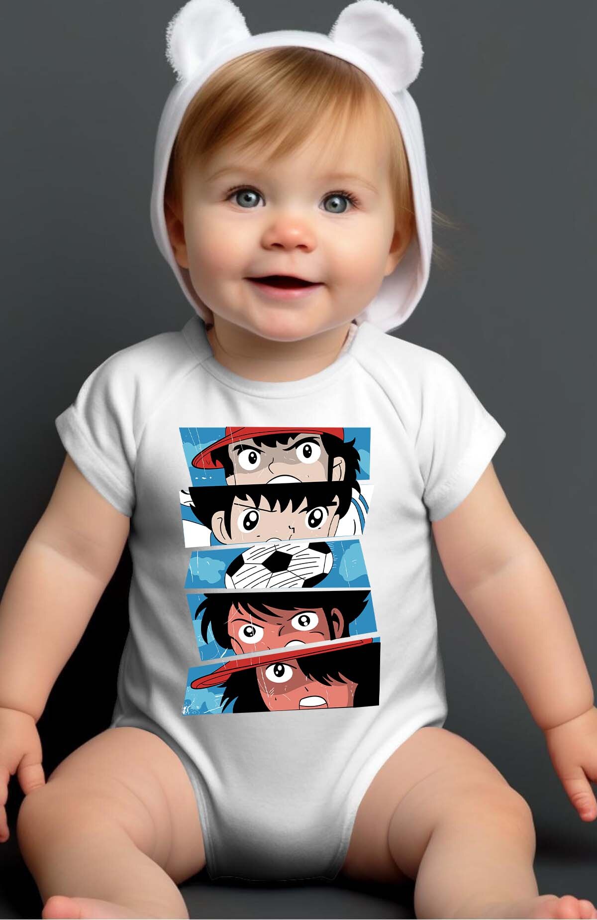 Großhändler I.A.L.D FRANCE - Champion Augen - Baby Jungen Body