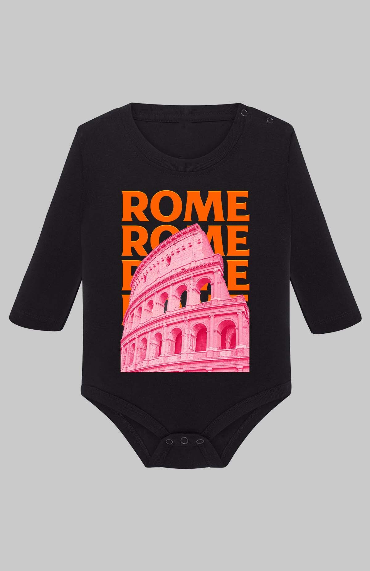 Wholesaler I.A.L.D FRANCE - 0002 vintage ROME - Baby Long Sleeve Bodysuit Boy