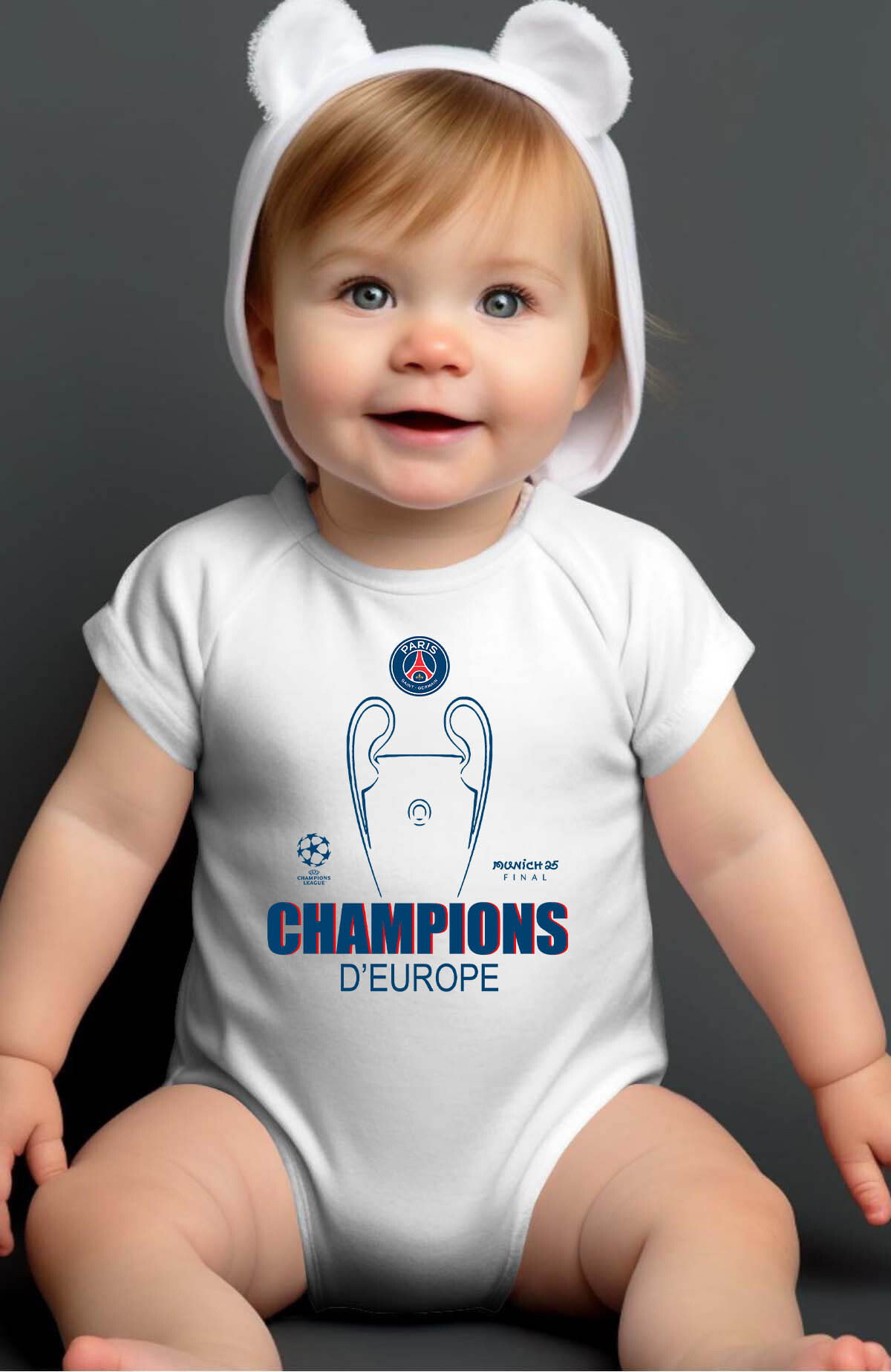 Grossista I.A.L.D FRANCE - Psg champion - Body per neonato