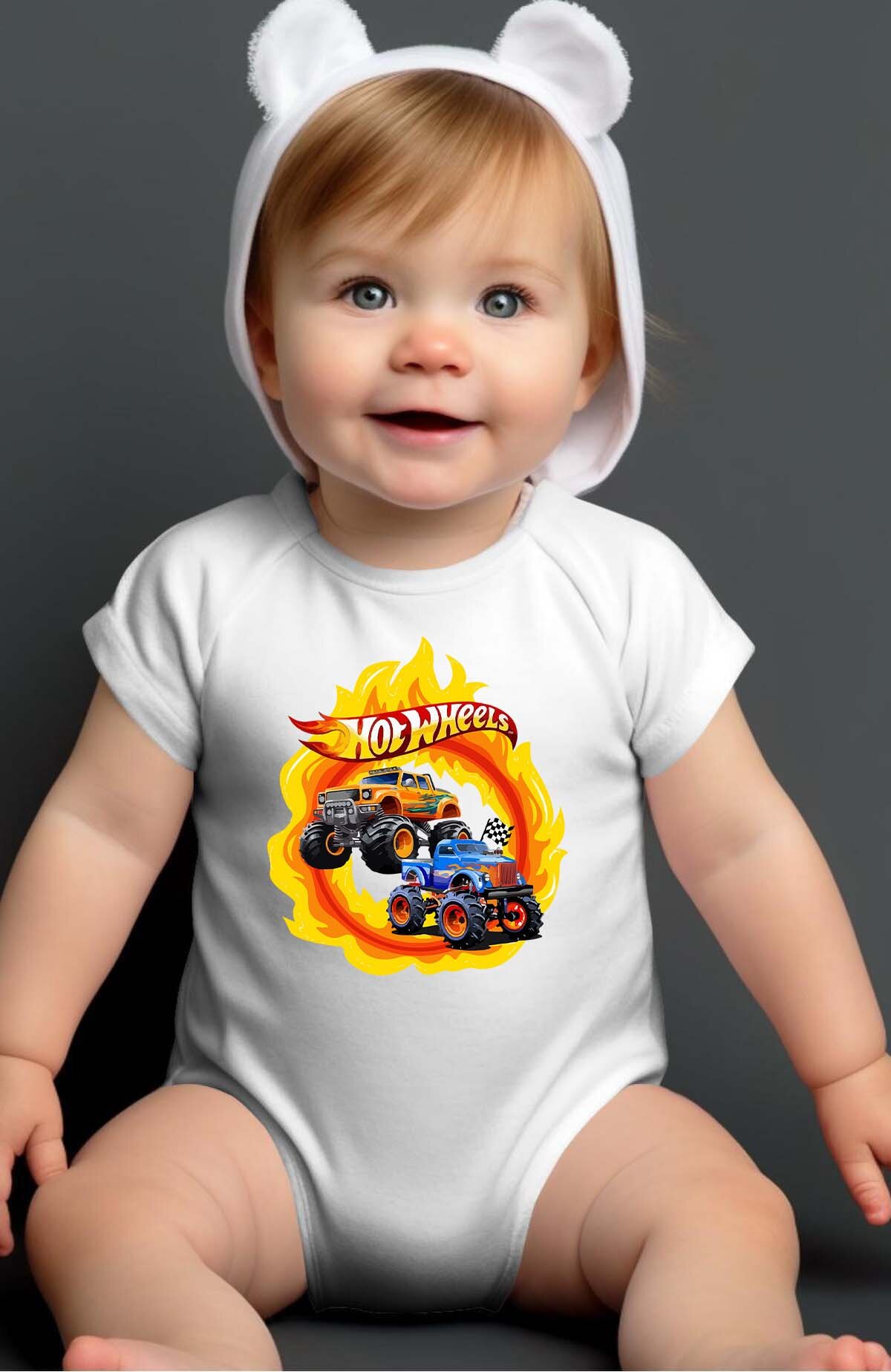 Großhändler I.A.L.D FRANCE - Truck Weel - Babybody für Jungen