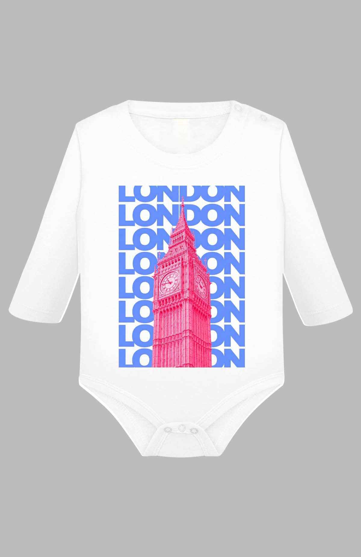 Wholesaler I.A.L.D FRANCE - 02 vintage london - Baby Long Sleeve Bodysuit Boy