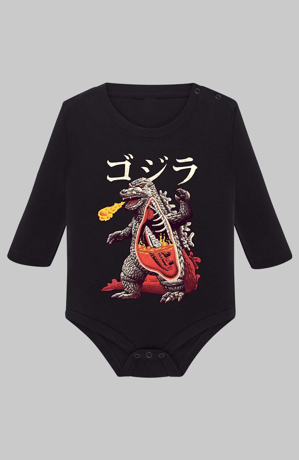 Grossiste I.A.L.D FRANCE - Godzila vs titanic - Body Manche longue bébé Garçon