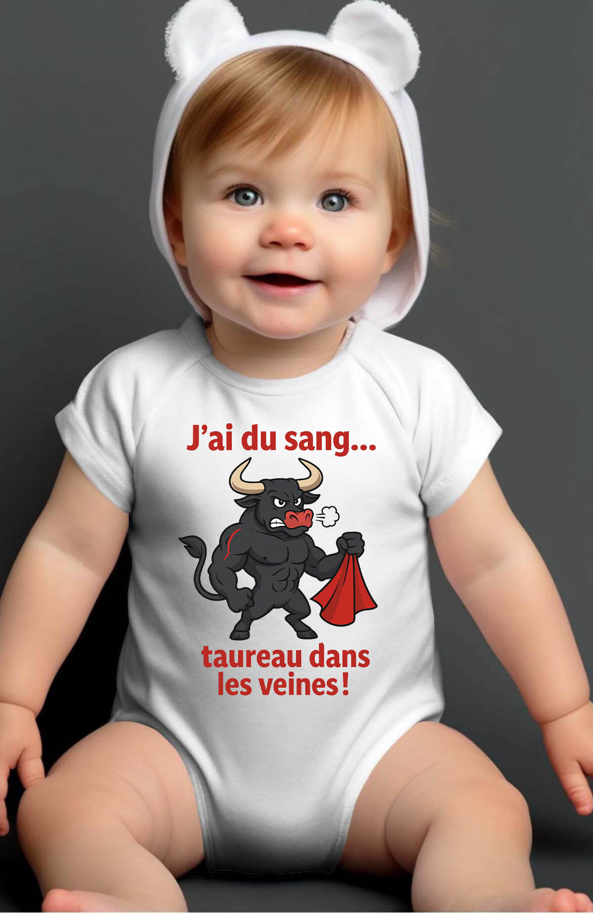 Wholesaler I.A.L.D FRANCE - sang taureau - Bodysuit Baby Boy