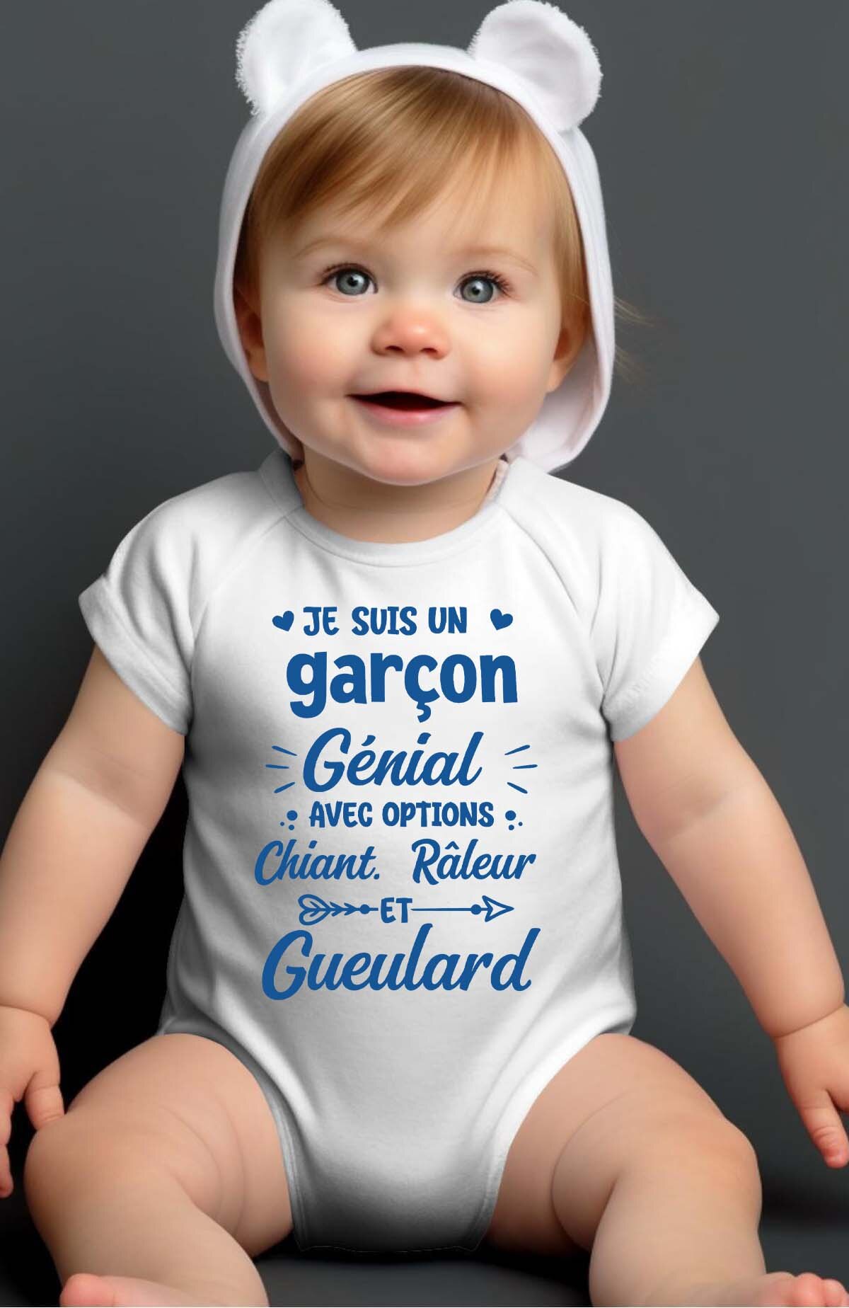 Grossiste I.A.L.D FRANCE - Garçon Chiant Gueulard - Body Bébé Garçon