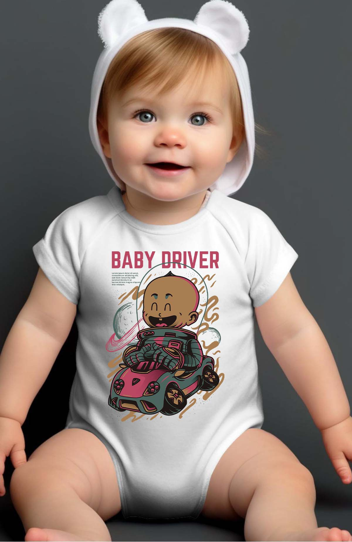 Wholesaler I.A.L.D FRANCE - Baby driver smile - Bodysuit Baby Boy