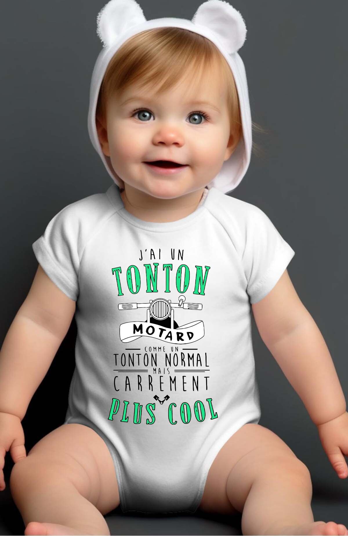 Grossiste I.A.L.D FRANCE - G Tonton motard  + cool - Body Bébé Garçon