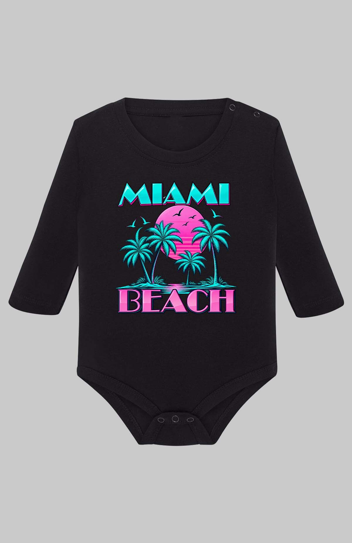 Wholesaler I.A.L.D FRANCE - 06 Miami 70s - Baby Long Sleeve Bodysuit Boy