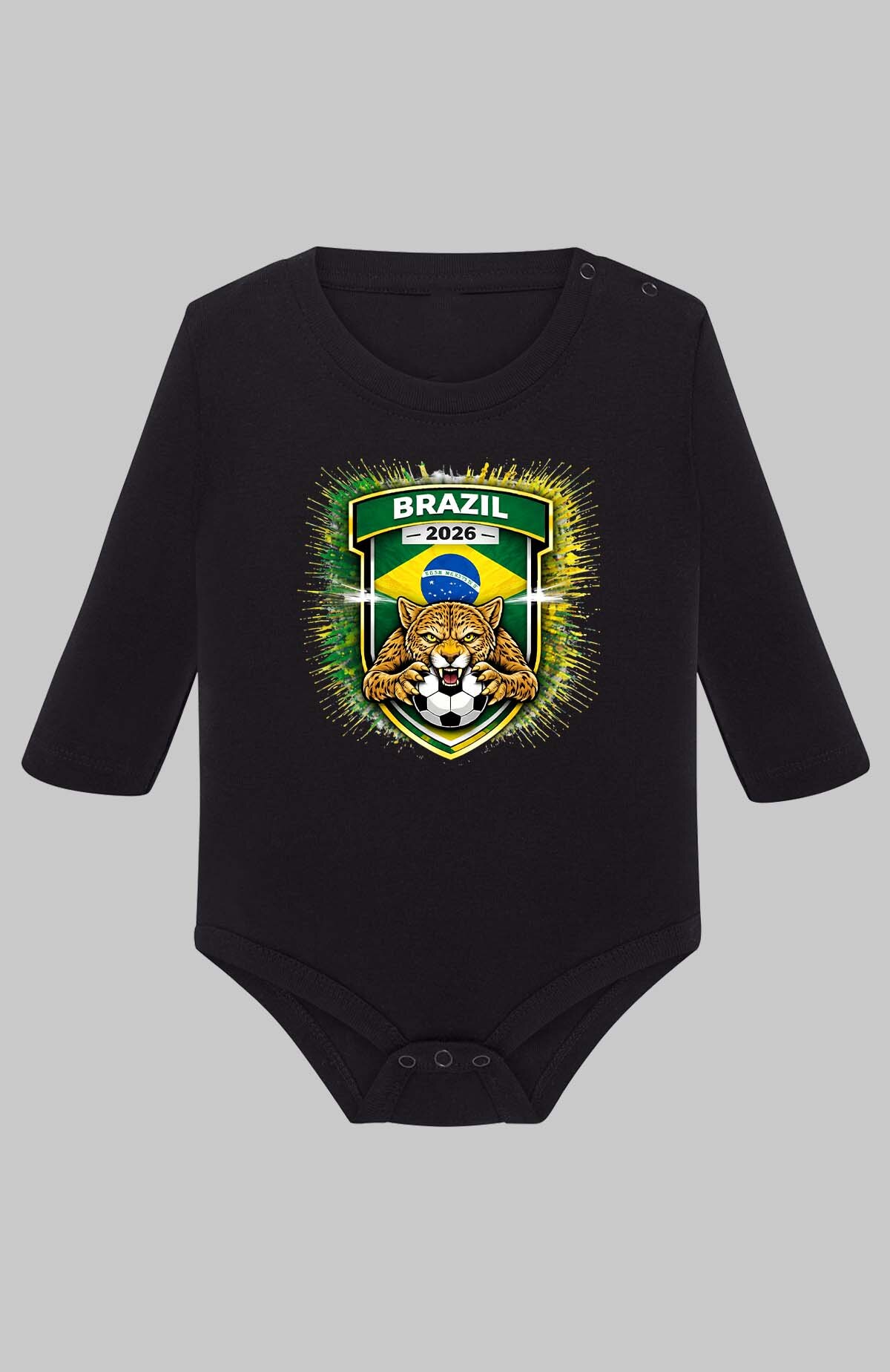 Wholesaler I.A.L.D FRANCE - Patch brasil - Baby Long Sleeve Bodysuit Boy