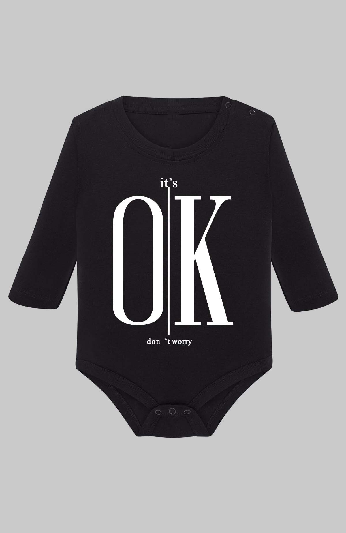 Grossiste I.A.L.D FRANCE - OK dont worry - Body Manche longue bébé Garçon