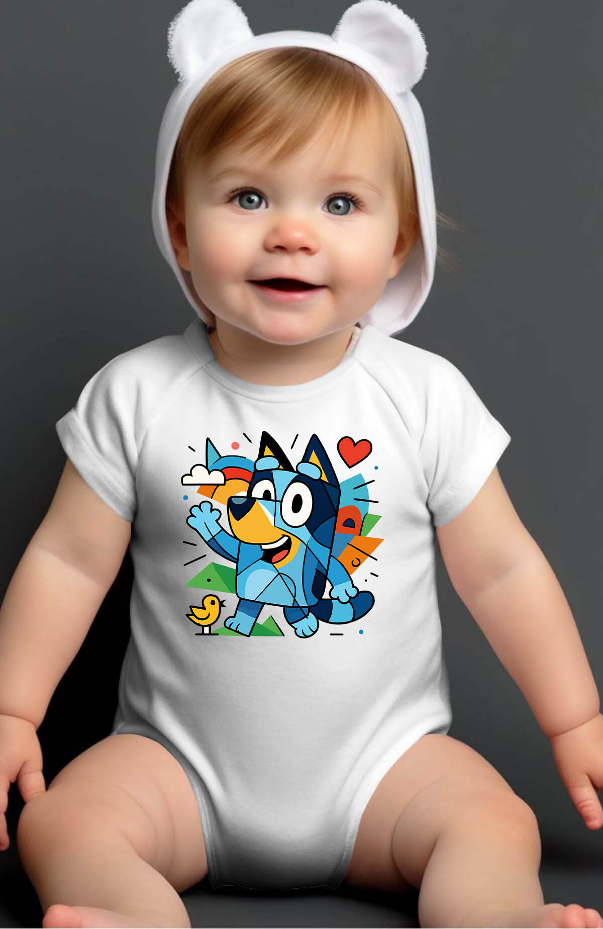Grossiste I.A.L.D FRANCE - Bluey cubiste - Body Bébé Garçon